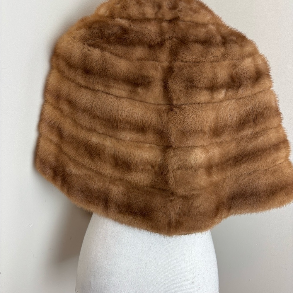 Ben Sherman Mutation Mink Stole In Natural Brown Vintage 60s - Picture 5 of 12